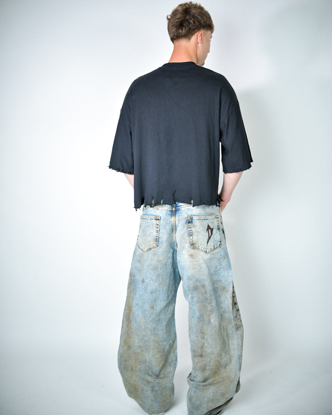 Jeans Dirty effect light blue