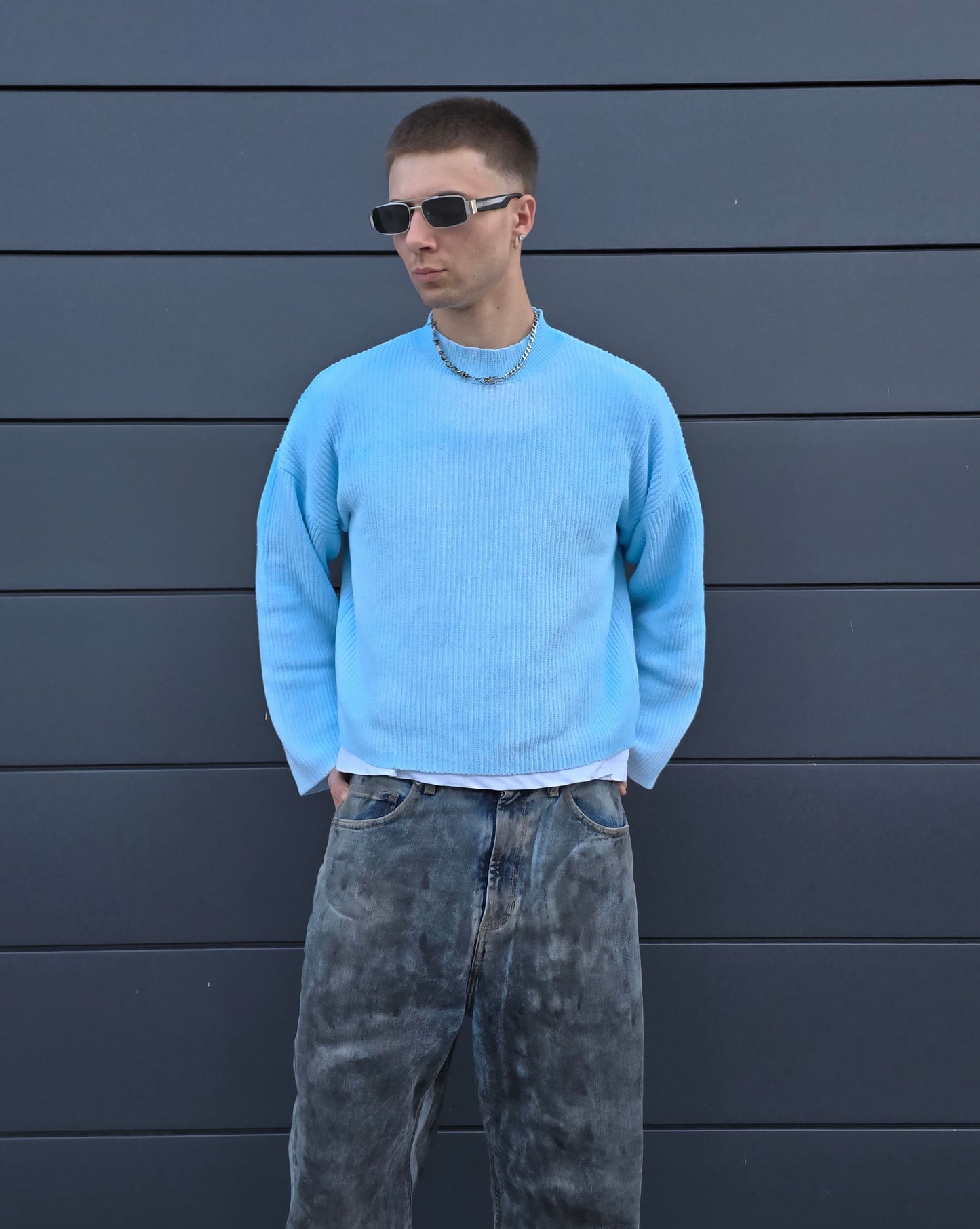 Knit Light blue