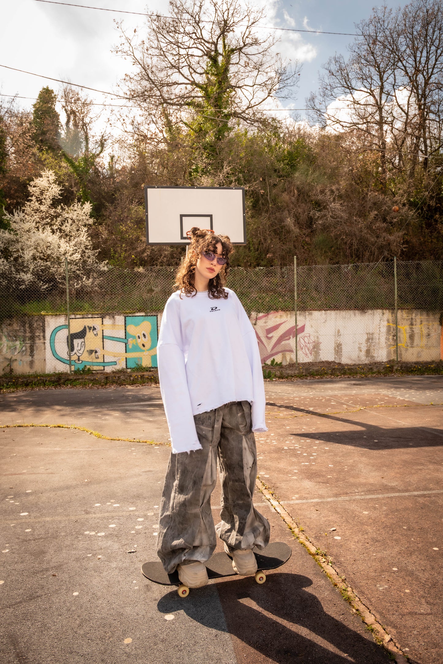 Spring Longsleeve destroyed bianca