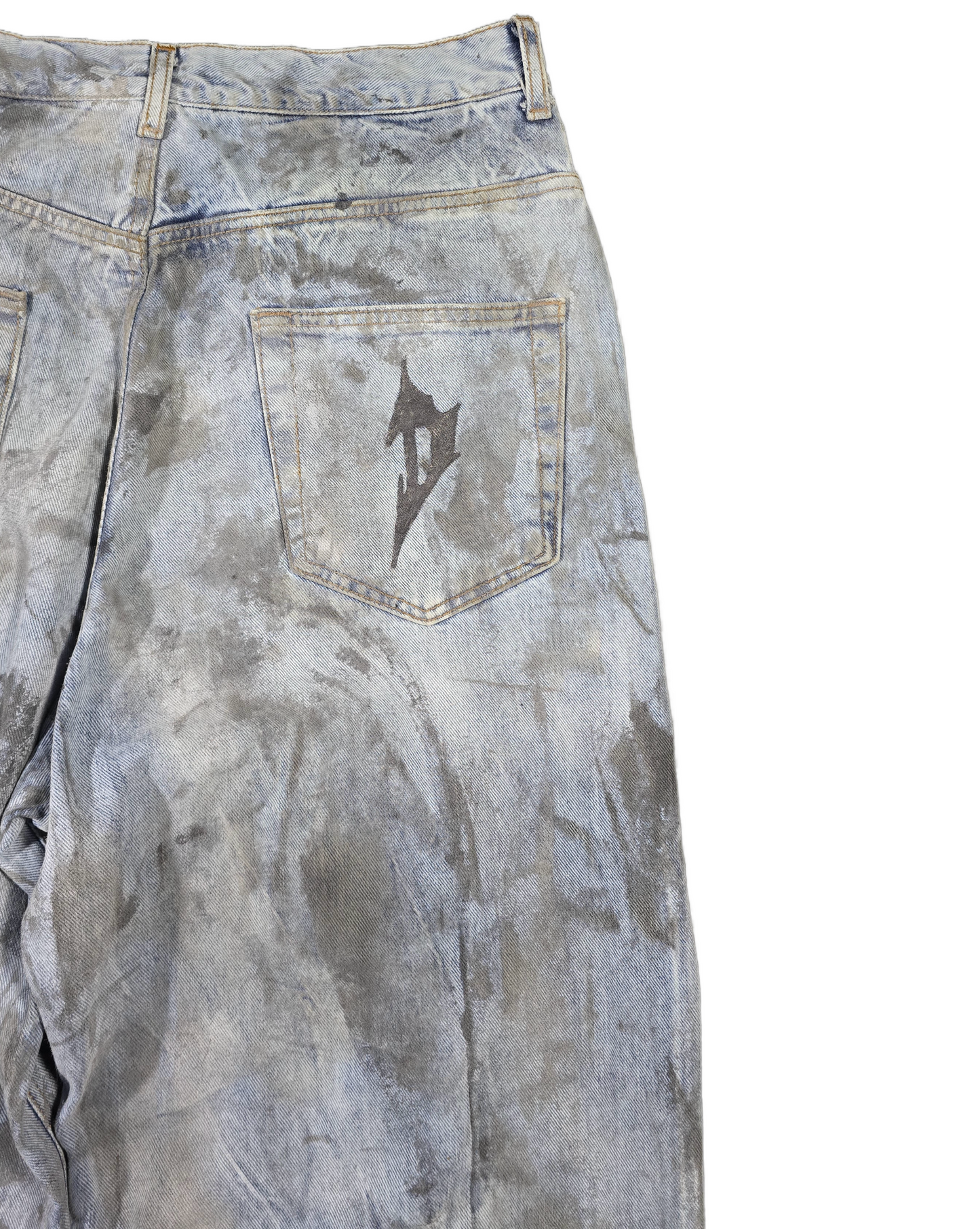 Brushed grey denim
