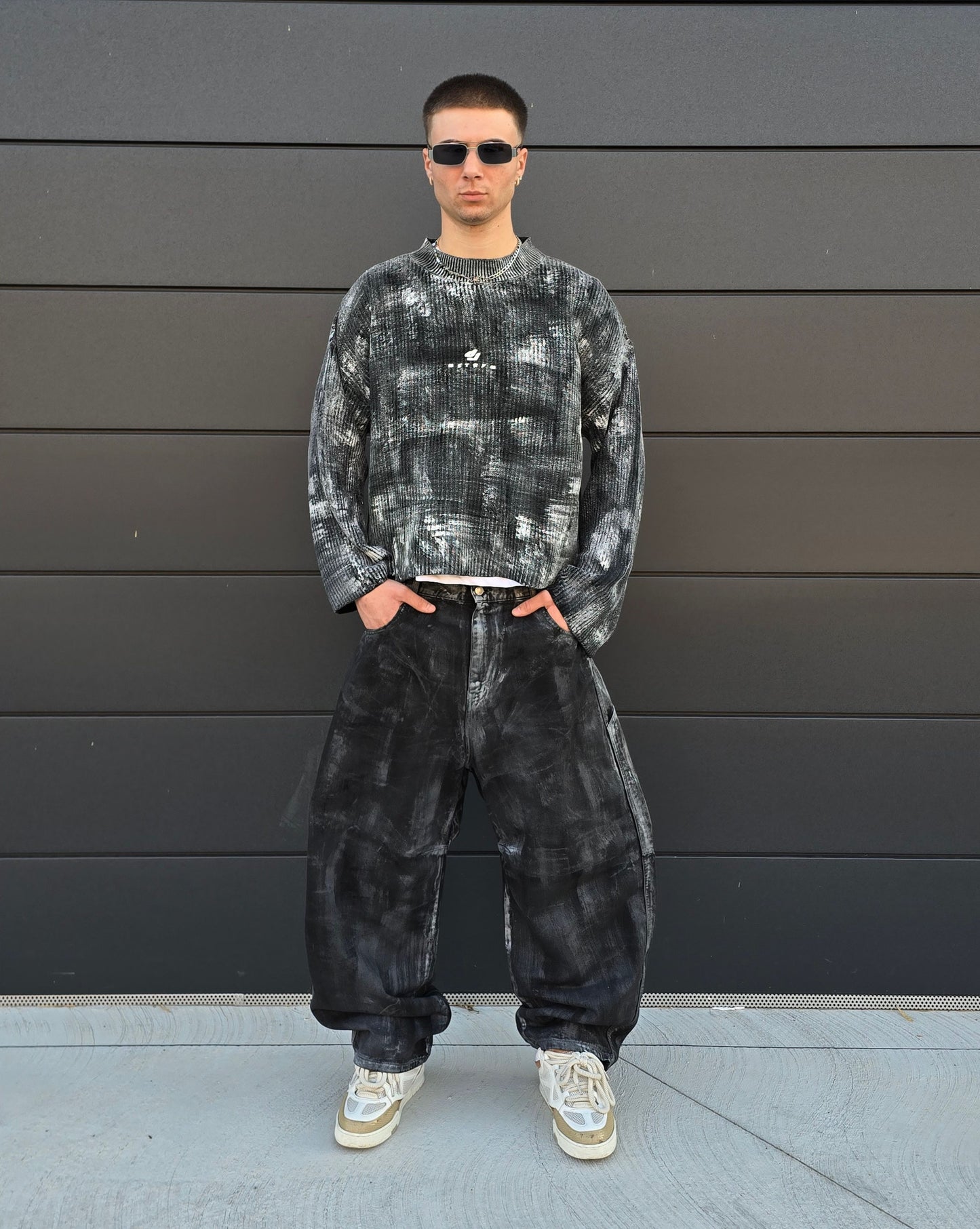 Knit Brushed Black