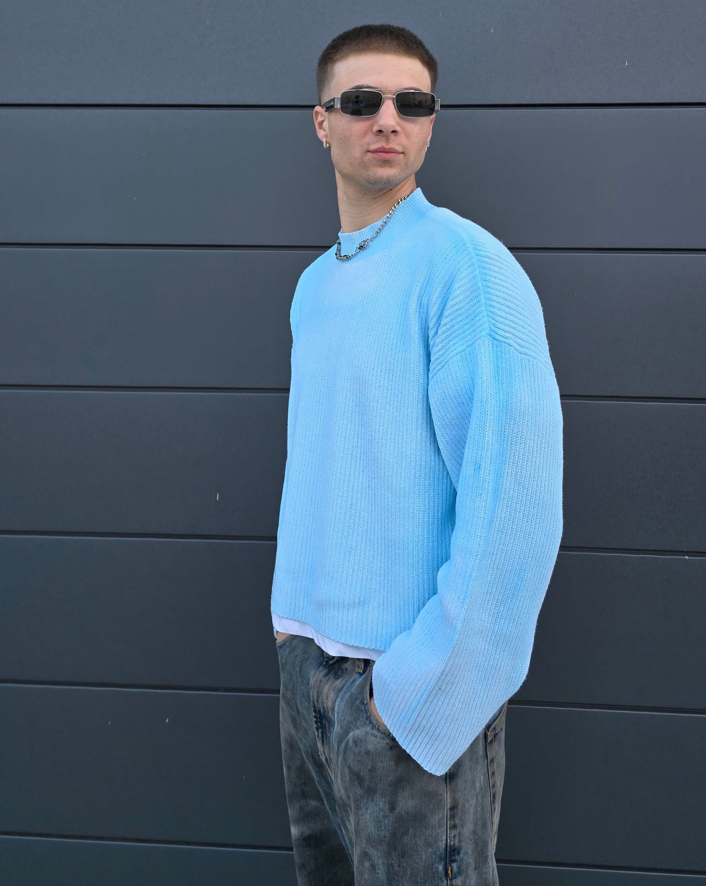 Knit Light blue