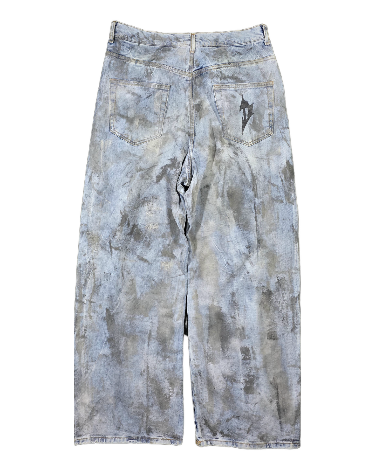 Brushed grey denim