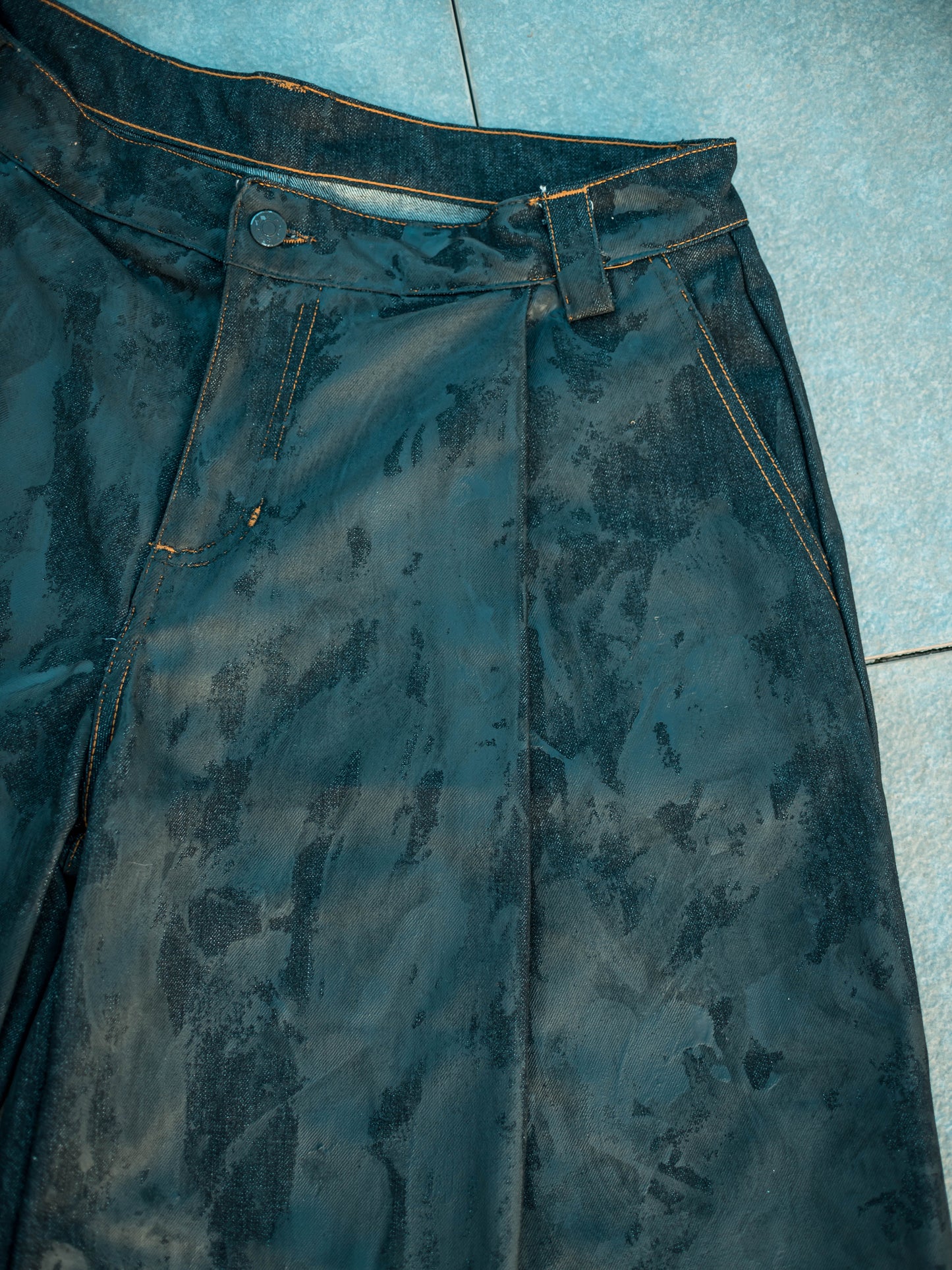 Pleated Shorts Leather Effect