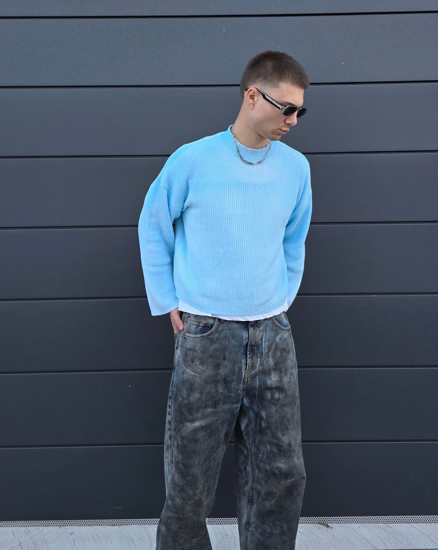 Knit Light blue