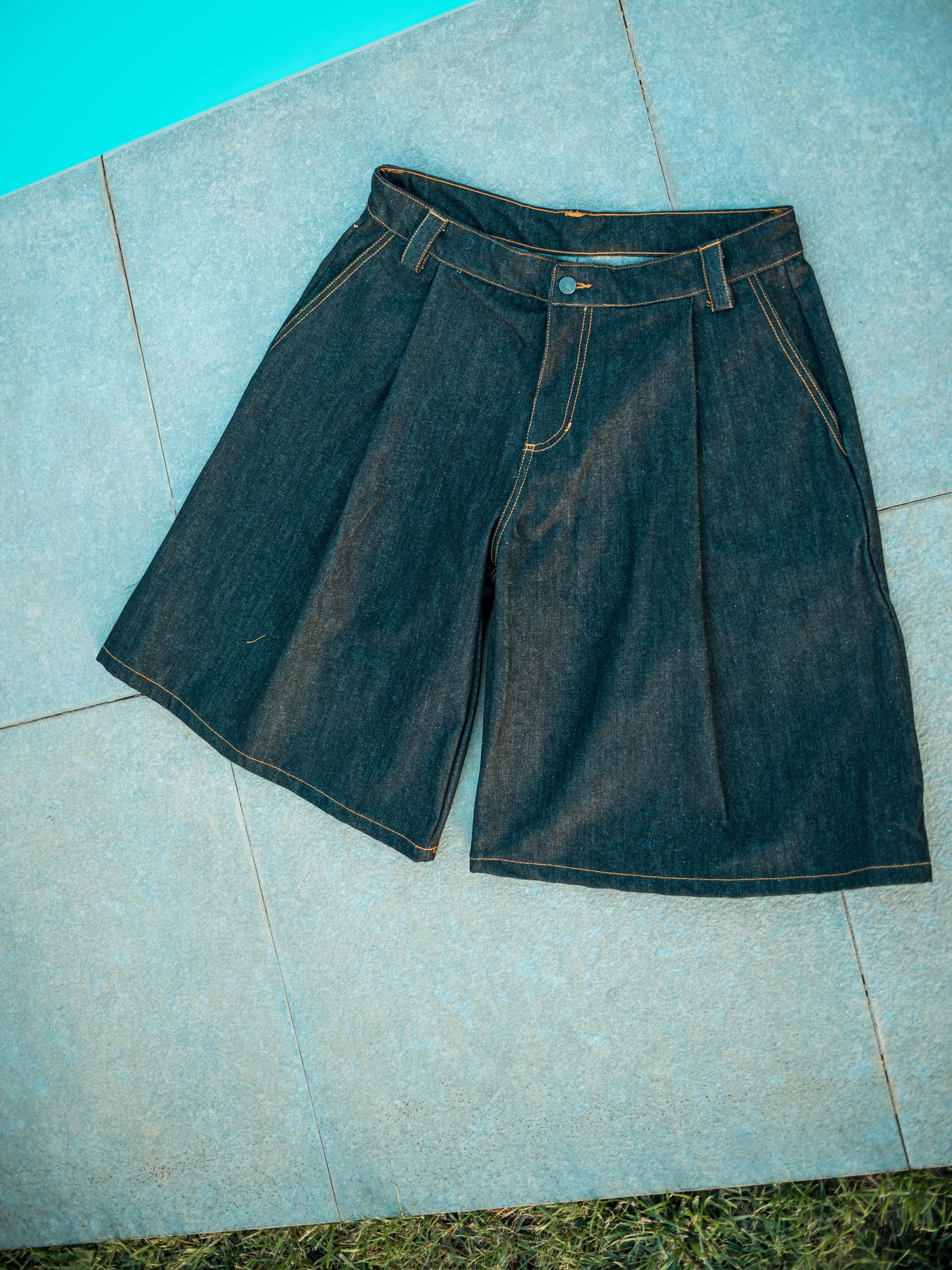 Pleated Shorts Raw