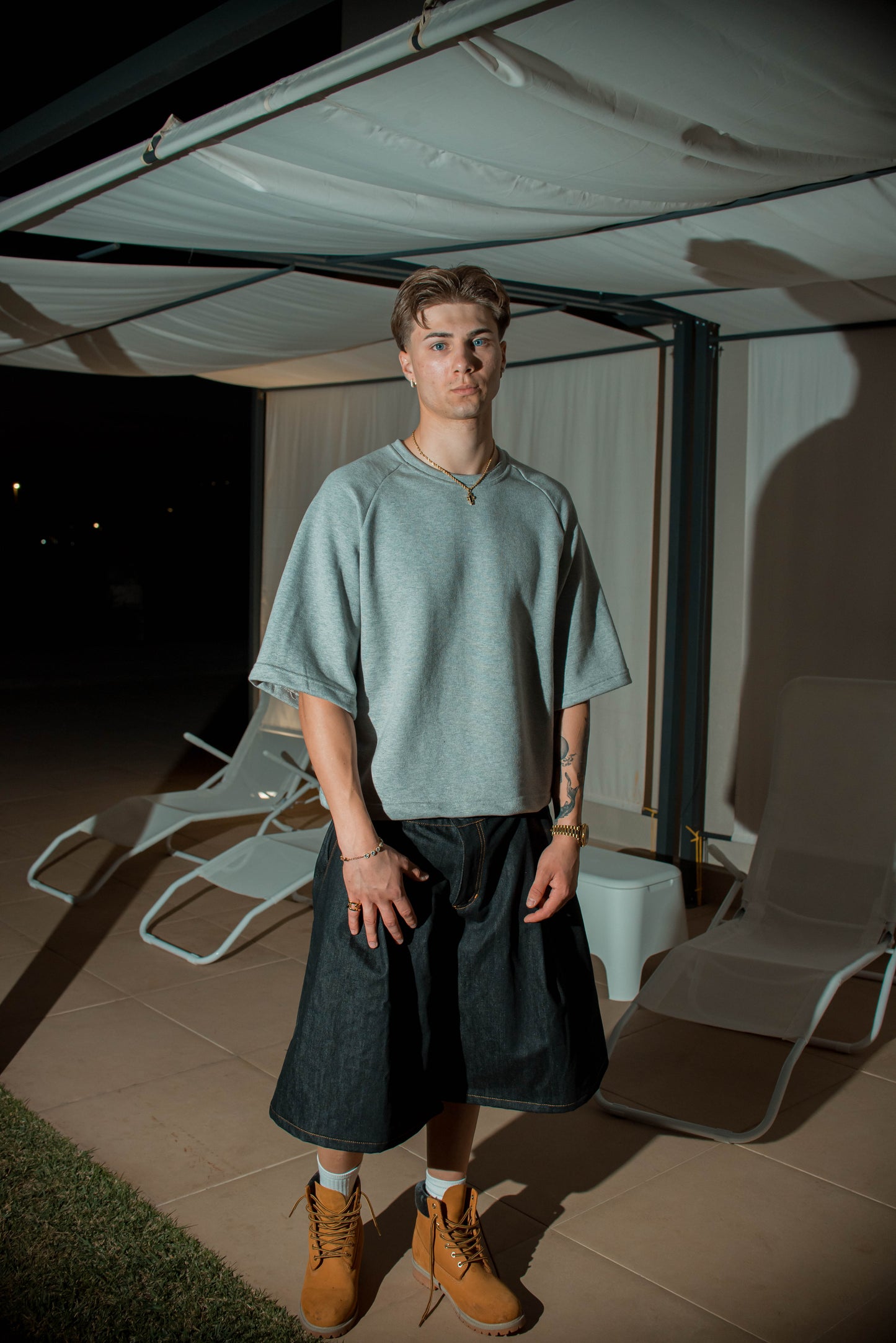 Pleated Shorts Raw