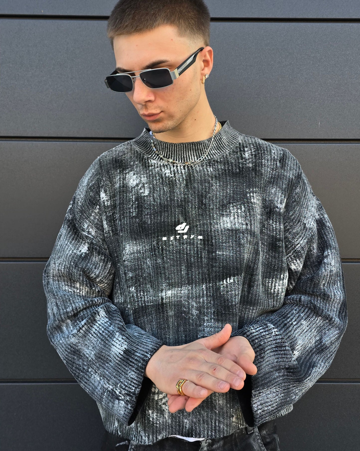 Knit Brushed Black