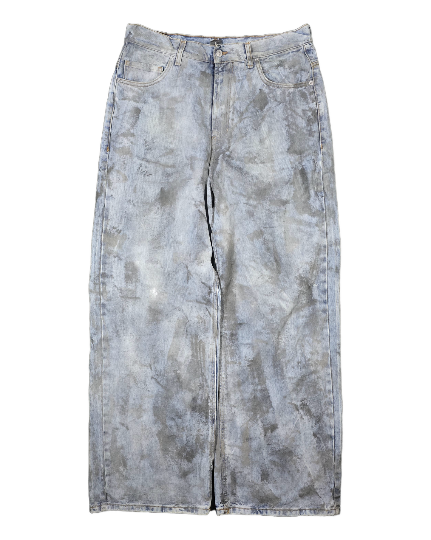 Brushed grey denim