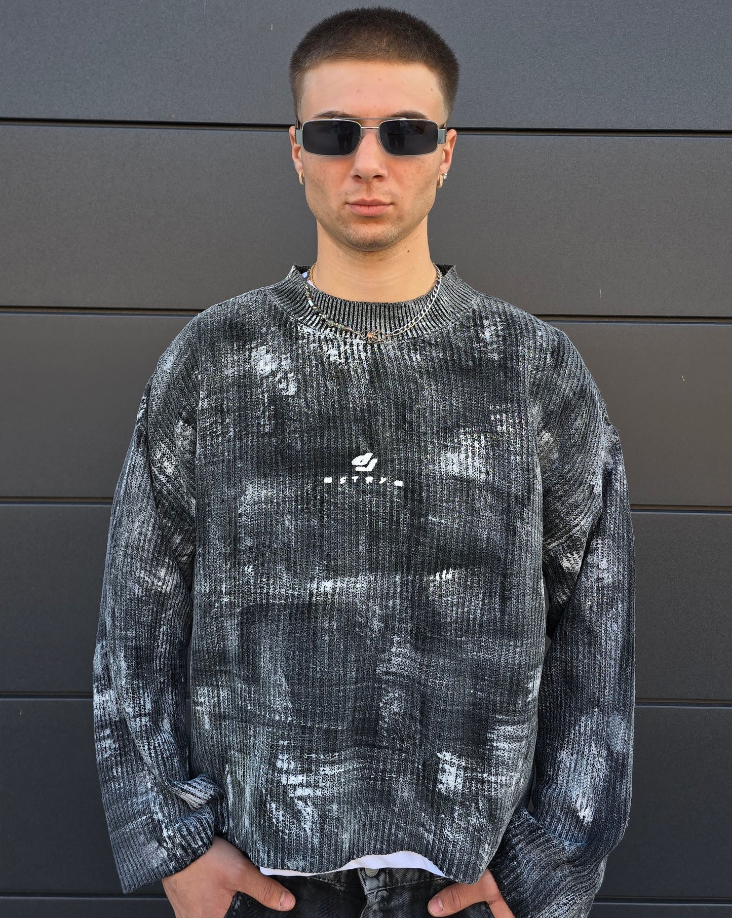 Knit Brushed Black