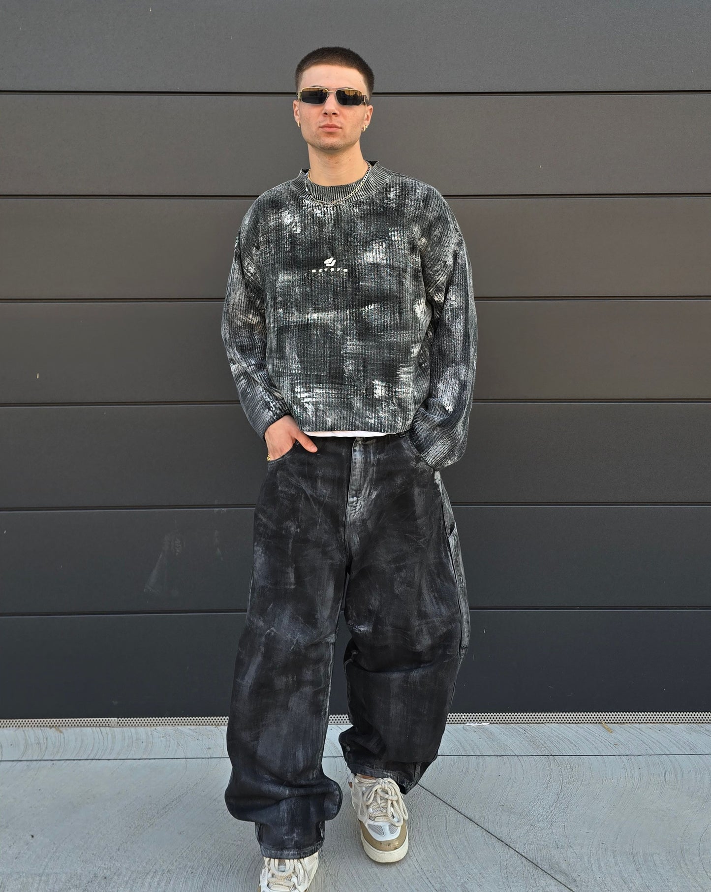 Knit Brushed Black
