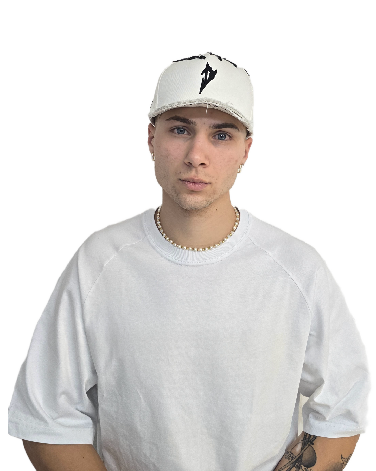 Skeleton hat white