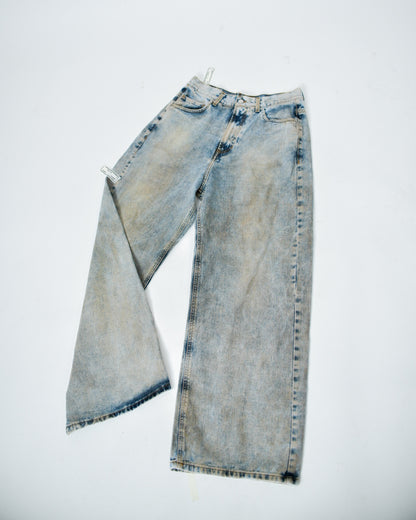 Jeans Dirty effect light blue