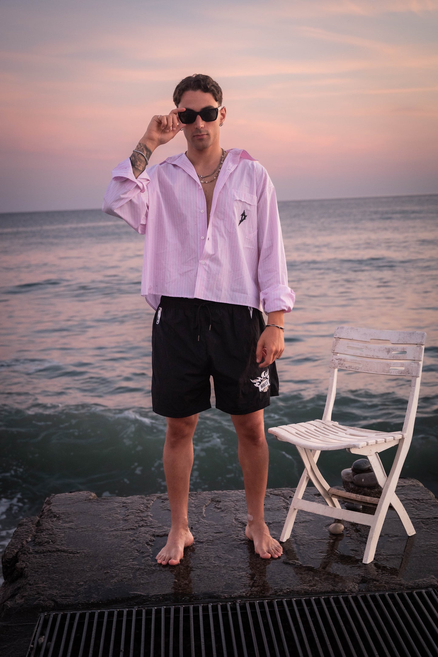 Pink stripe shirt Custom