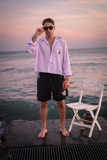 Pink stripe shirt Custom
