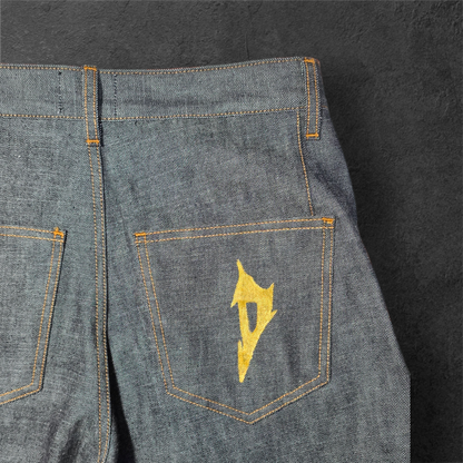 Butterfly denim light grey