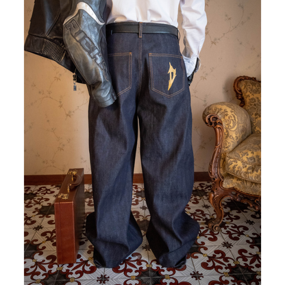 Butterfly denim dark blue