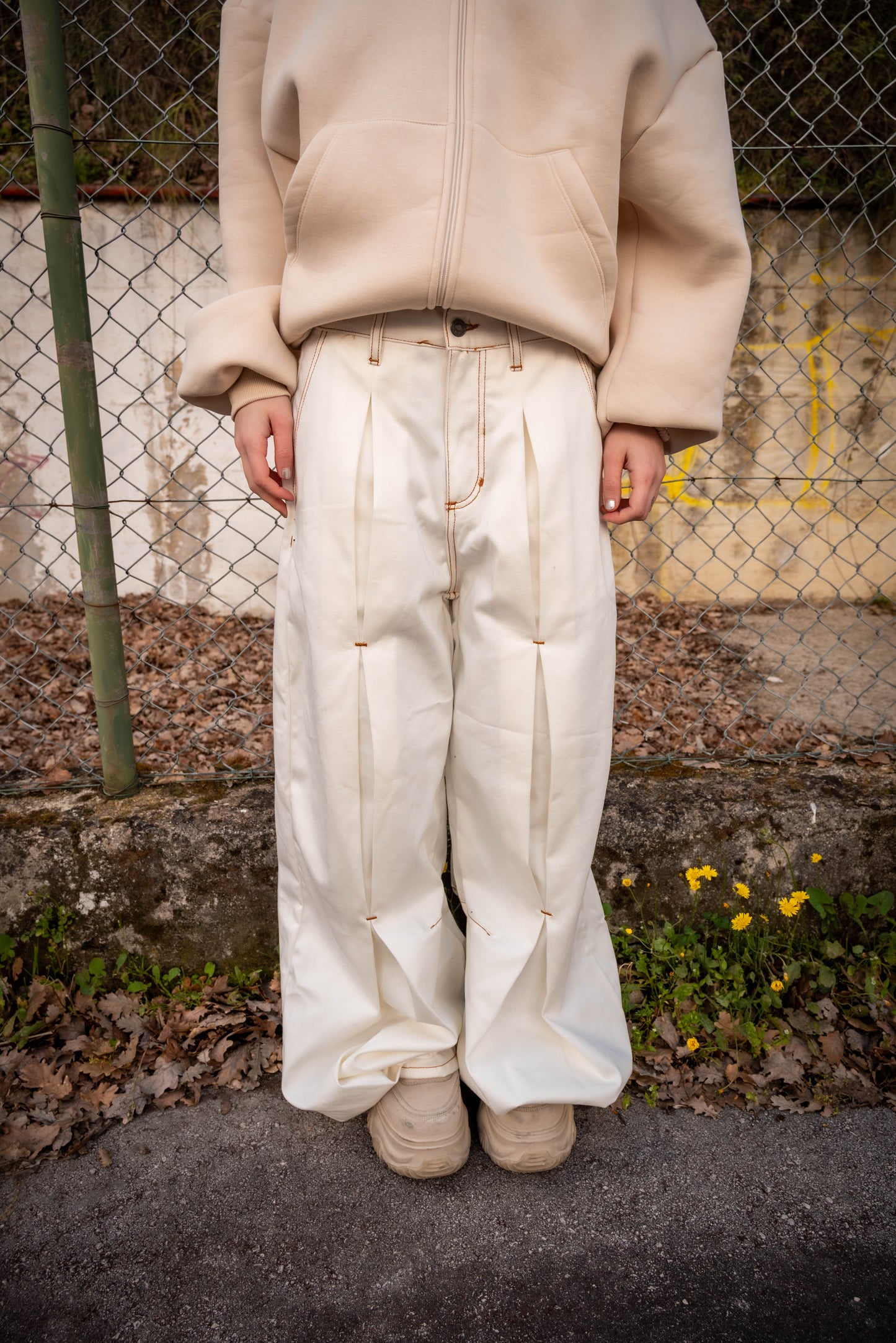 Butterfly denim white