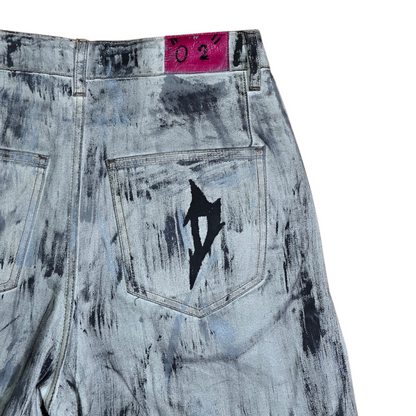 Butterfly denim brushed
