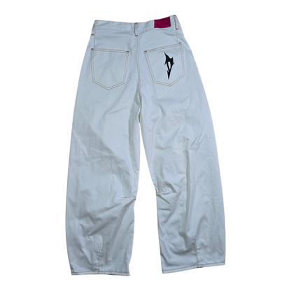 Butterfly denim white