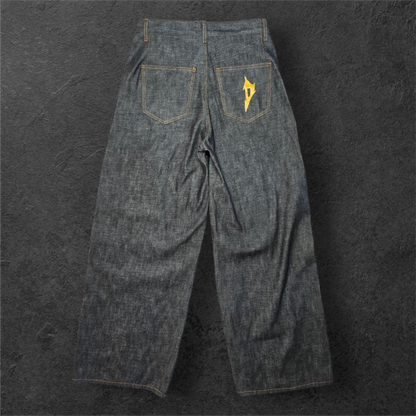 Butterfly denim light grey