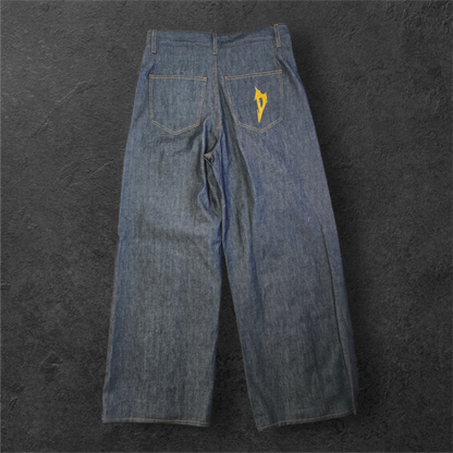 Butterfly denim light blue