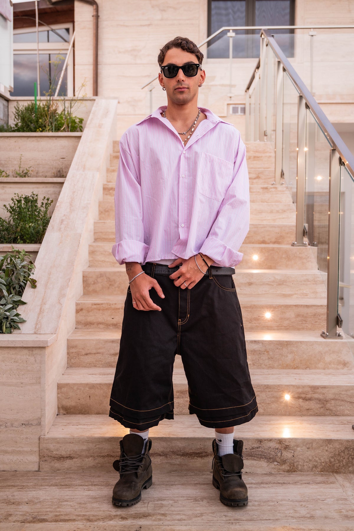 Double Fold shorts black
