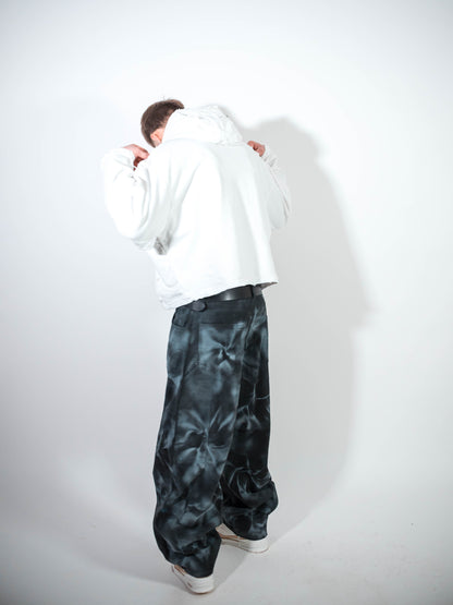 Destroyed Hoodie White