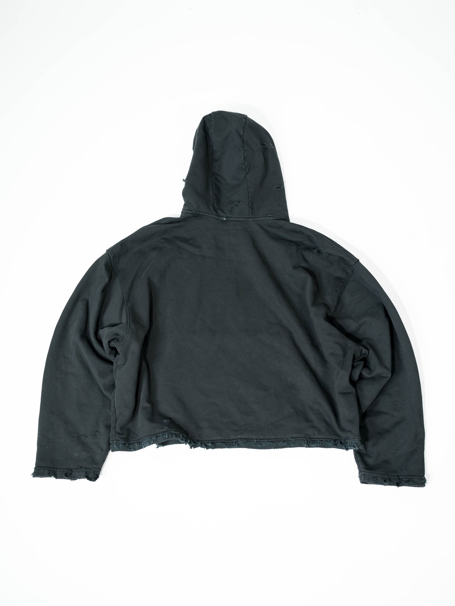 Destroyed Hoodie Black