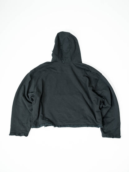 Destroyed Hoodie Black