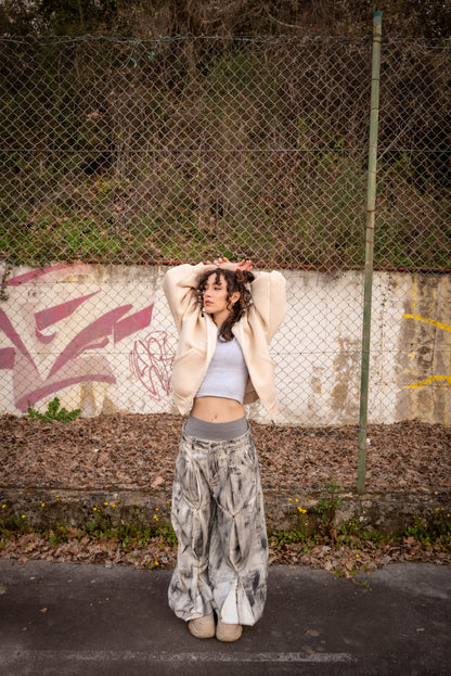 Butterfly denim brushed