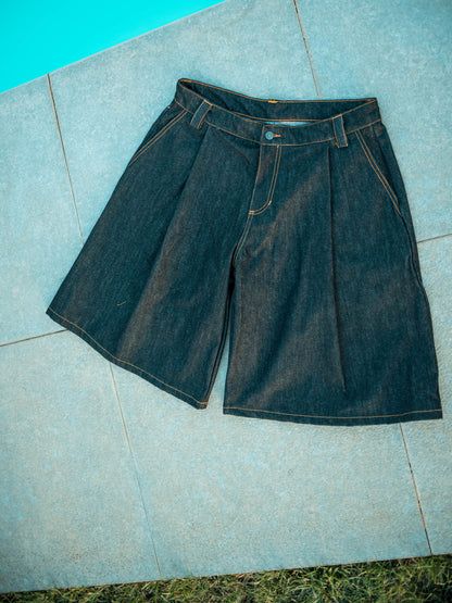 Pleated Shorts Raw