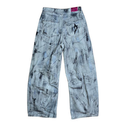 Butterfly denim brushed