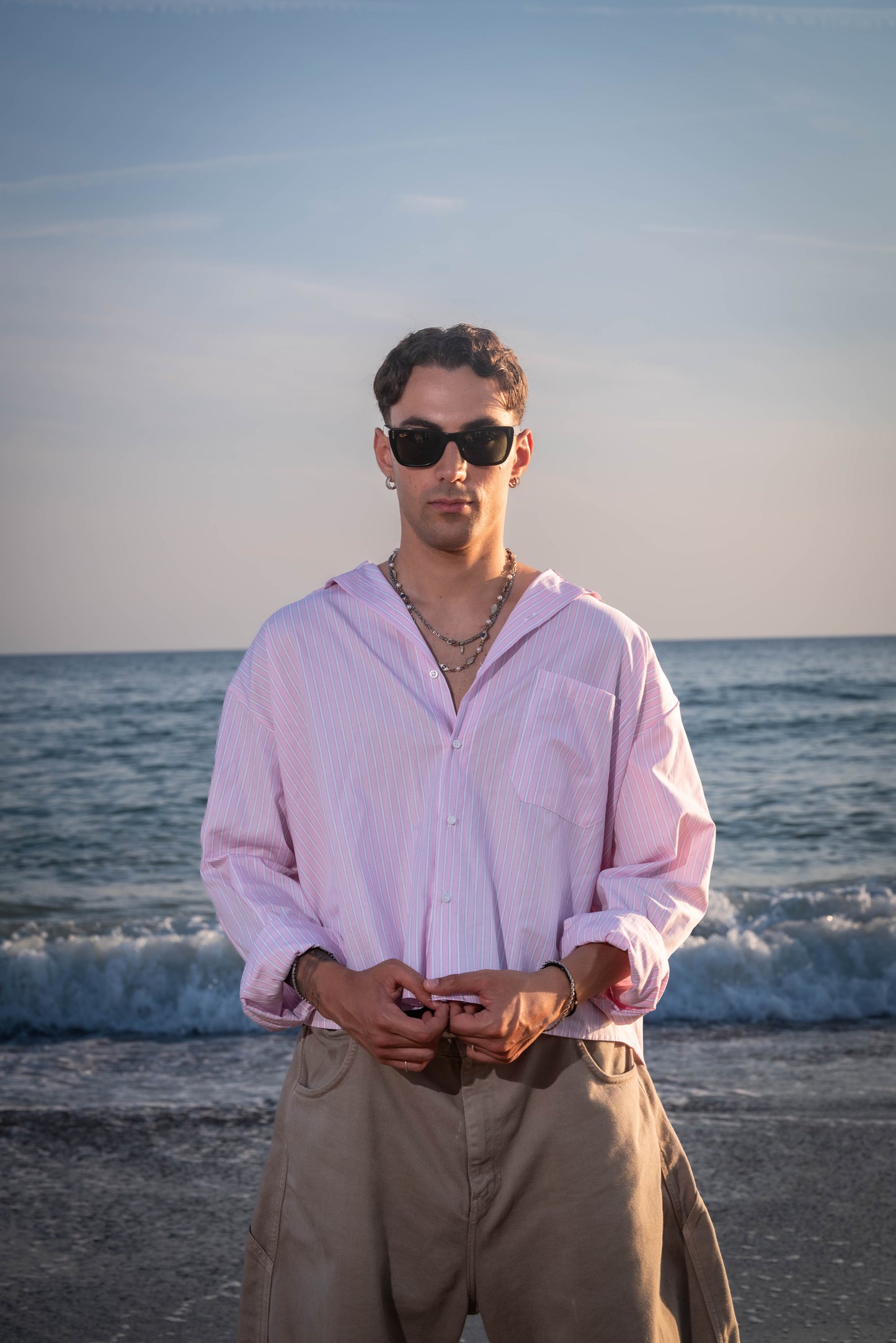 Pink stripe shirt