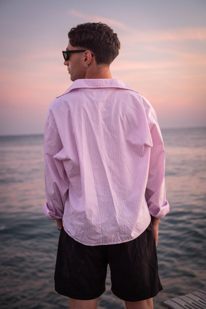 Pink stripe shirt Custom
