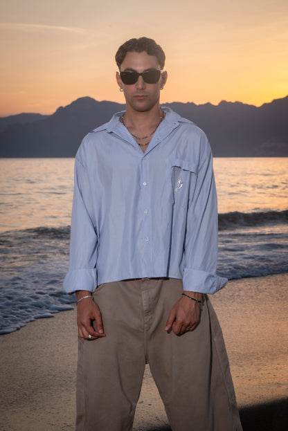 Blue stripe shirt Custom