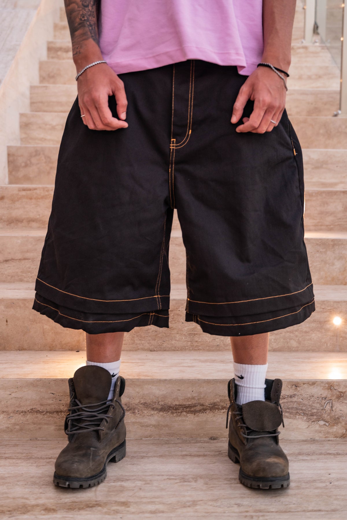 Double Fold shorts black