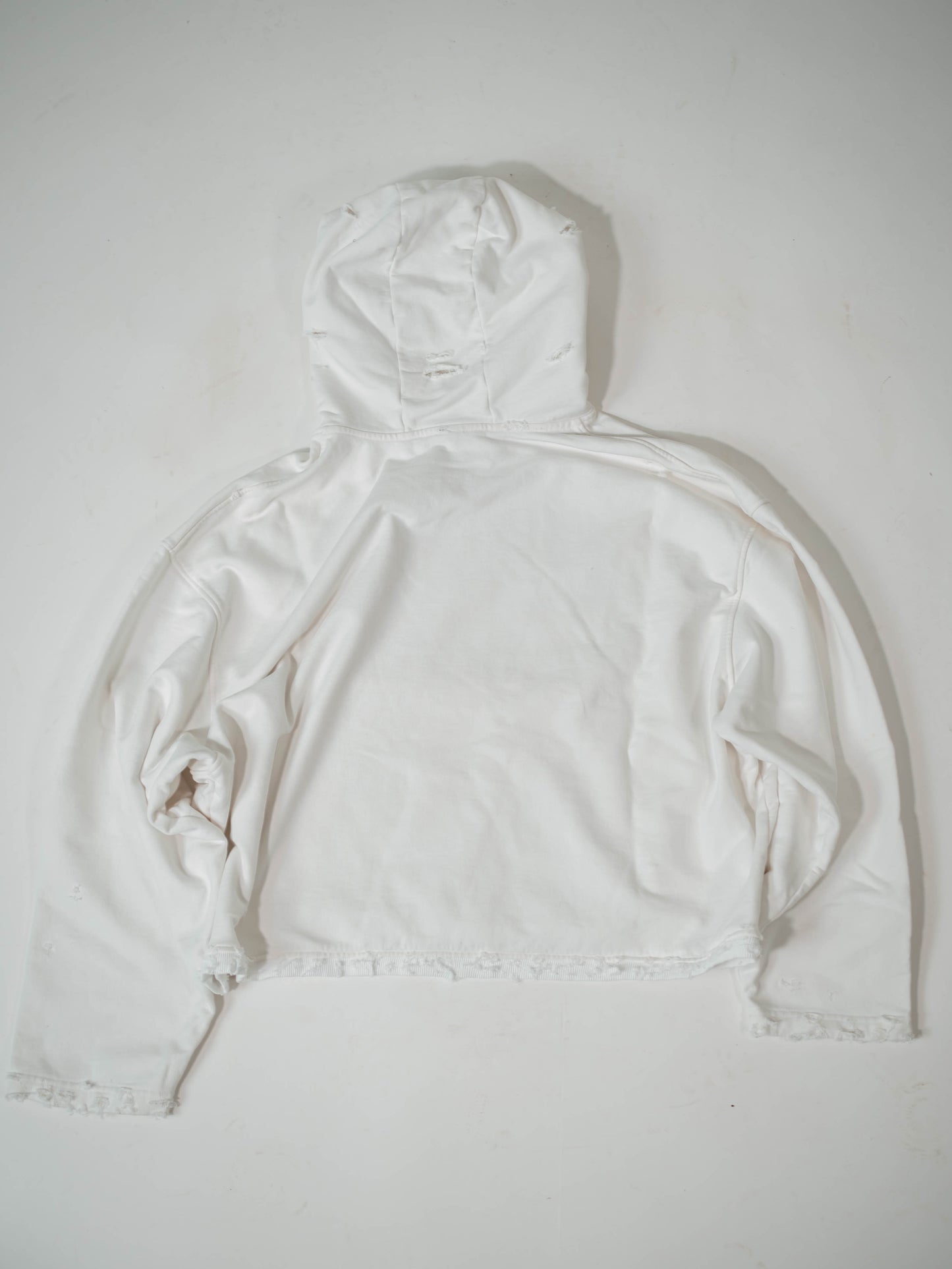 Destroyed Hoodie White