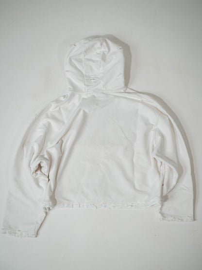 Destroyed Hoodie White
