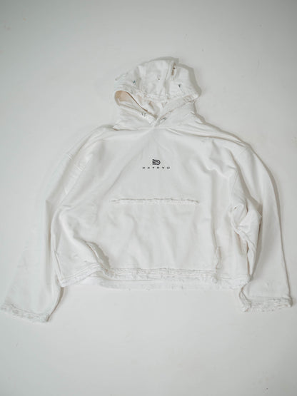 Destroyed Hoodie White